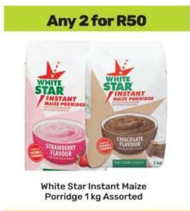 White Star Instant Maize Porridge 1kg Assorted