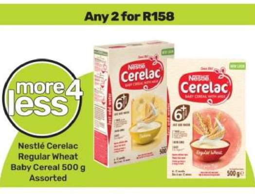 Nestlé Cerelac Regular Wheat Baby Cereal 500 g Assorted