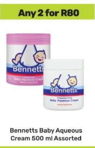 Bennetts Baby Aqueous Cream 500 ml Assorted
