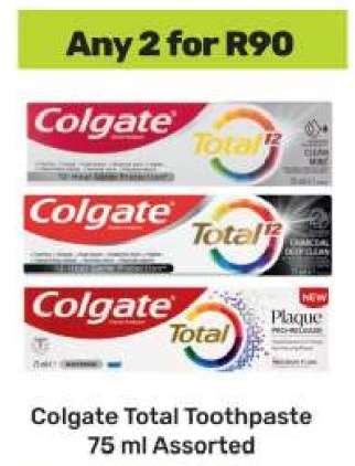 Colgate Total Toothpaste 75 ml Assorted