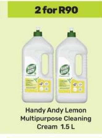 Handy Andy Lemon Multipurpose Cleaning Cream 1.5 L