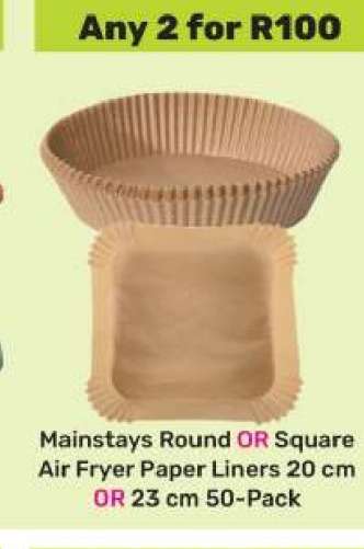 Mainstays Round OR Square Air Fryer Paper Liners
