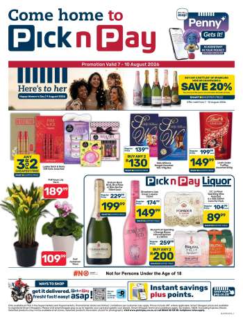 Pick n Pay catalogue  - 07/08/2026 - 10/08/2026.