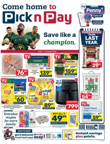 Pick n Pay Supermarket catalogue  - 07/08/2026 - 24/08/2026.