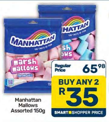 Manhattan Mallows Assorted 150g