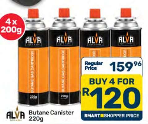 Butane Canister 220g