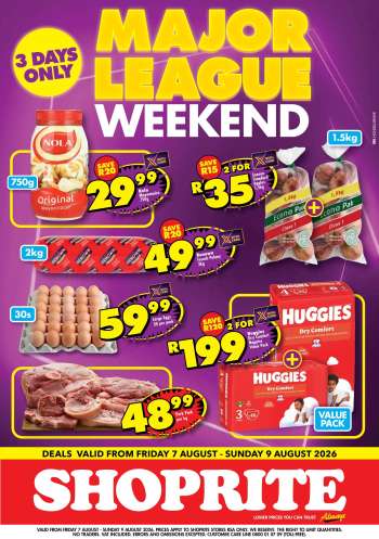 Shoprite catalogue  - 07/08/2026 - 09/08/2026.