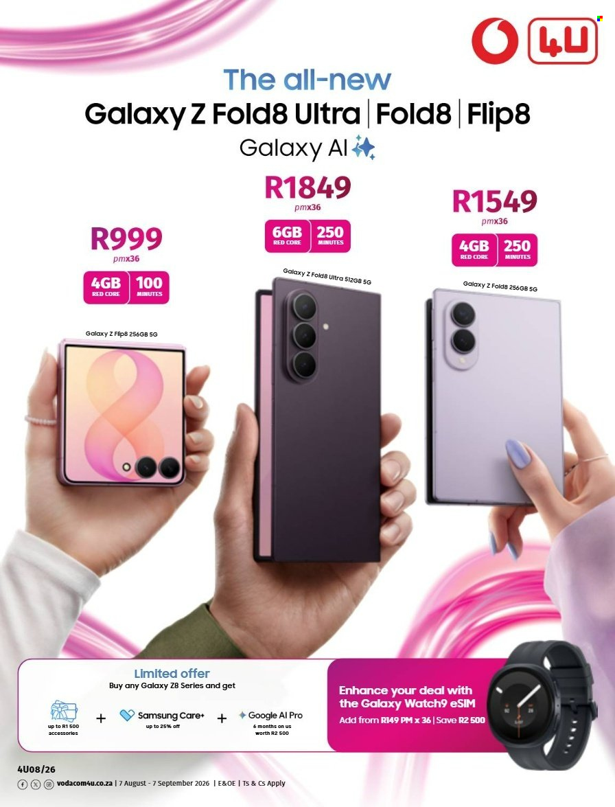 Vodacom specials - 07/08/2026 - 07/09/2026. Page 1