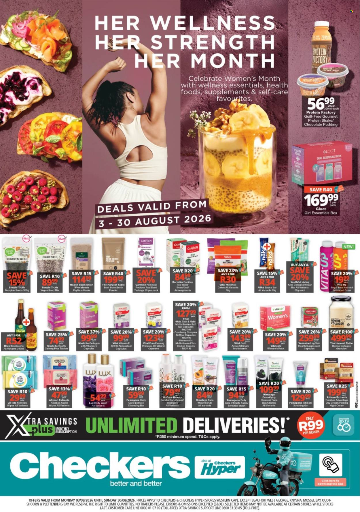 Checkers specials - 03/08/2026 - 30/08/2026. Page 1