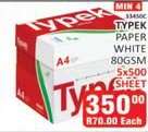Typek Paper White 80GSM