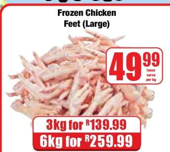 Frozen Chicken Feet (Large)