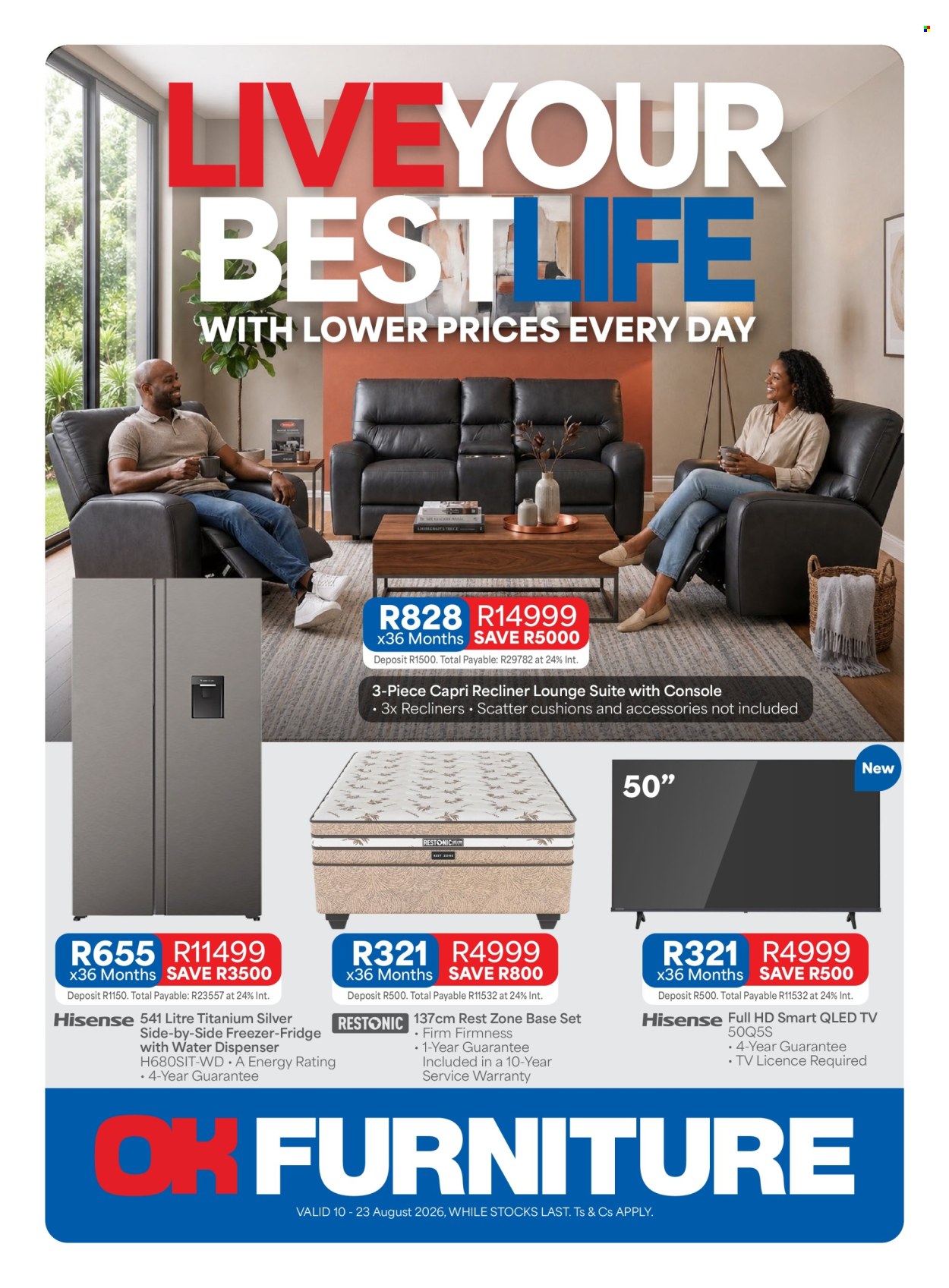 OK Furniture specials - 10/08/2026 - 23/08/2026. Page 1