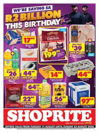 Shoprite catalogue  - 11/08/2026 - 23/08/2026.