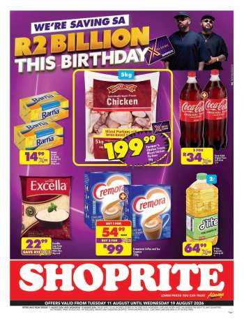 Shoprite catalogue  - 11/08/2026 - 19/08/2026.
