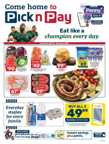 Pick n Pay catalogue  - 10/08/2026 - 16/08/2026.
