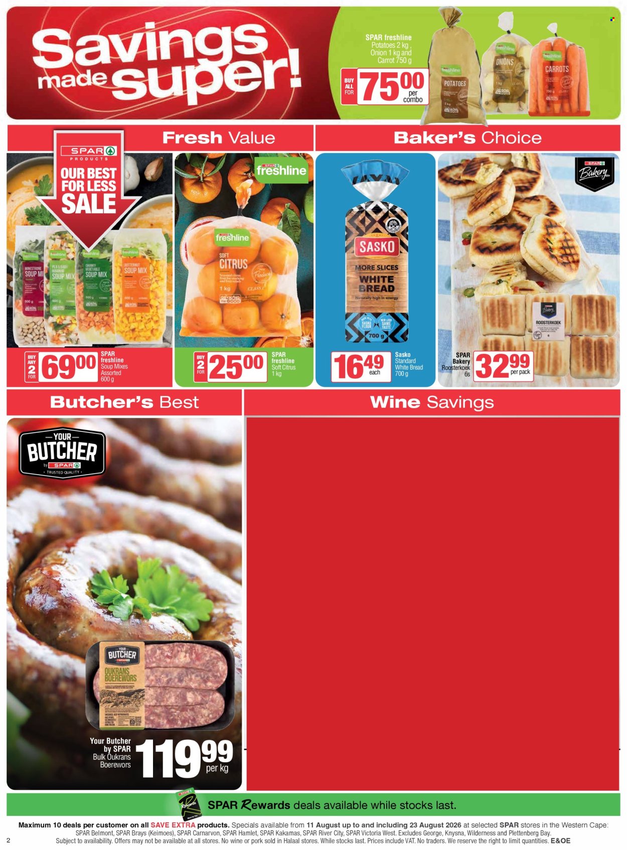 SPAR specials - 11/08/2026 - 23/08/2026. Page 2