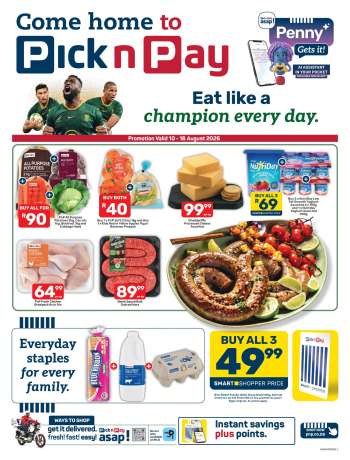 Pick n Pay catalogue  - 10/08/2026 - 16/08/2026.