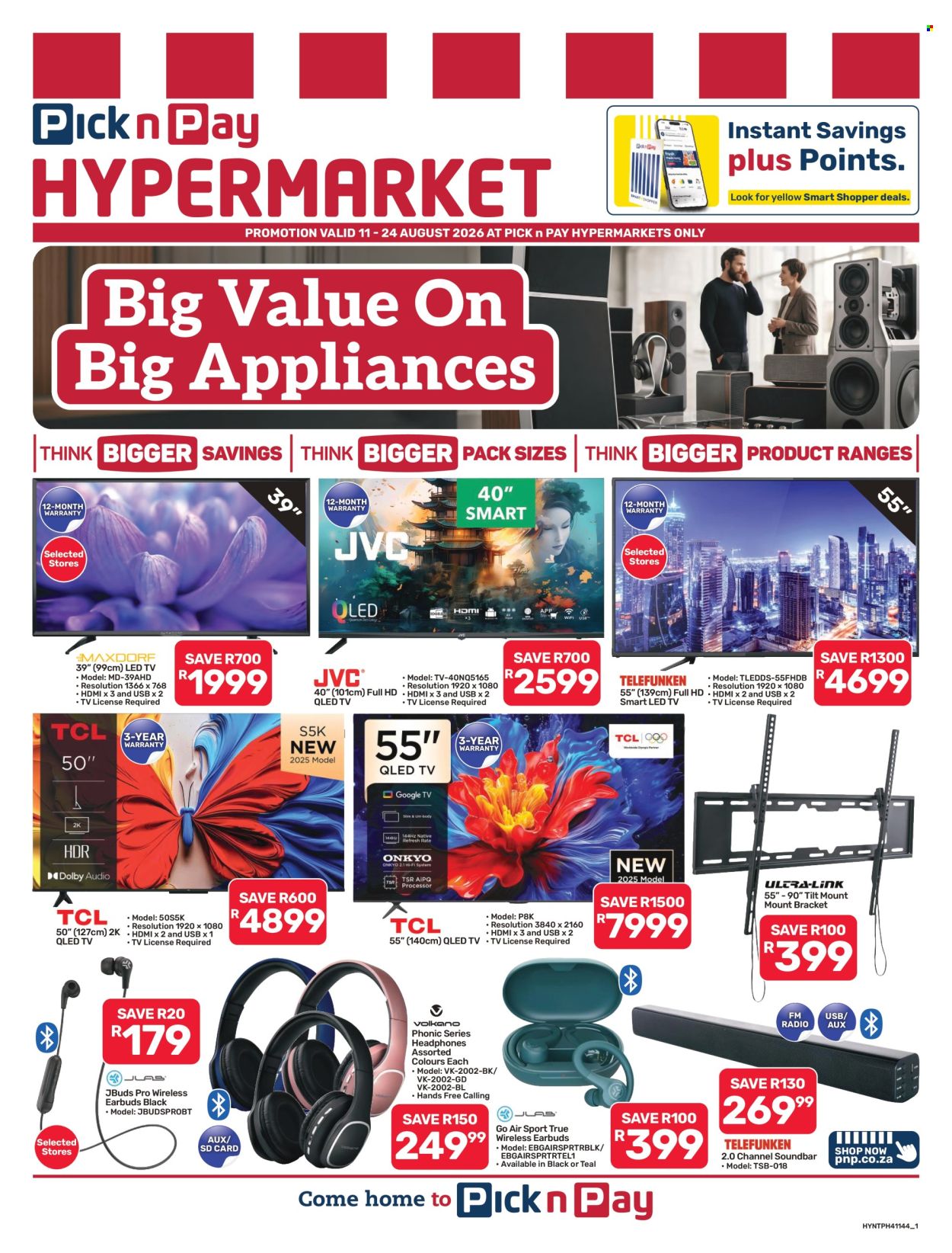 Pick n Pay Hypermarket specials - 11/08/2026 - 24/08/2026. Page 1