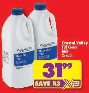 Crystal Valley Full Cream Milk