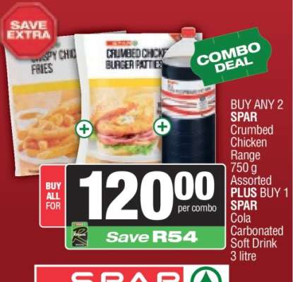 SPAR Crumbed Chicken Range + SPAR Cola