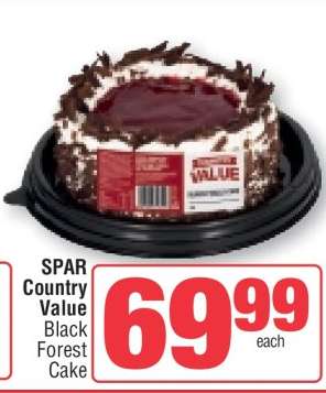SPAR Country Value Black Forest Cake