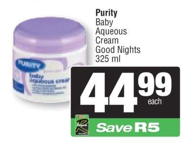 Purity Baby Aqueous Cream Good Nights