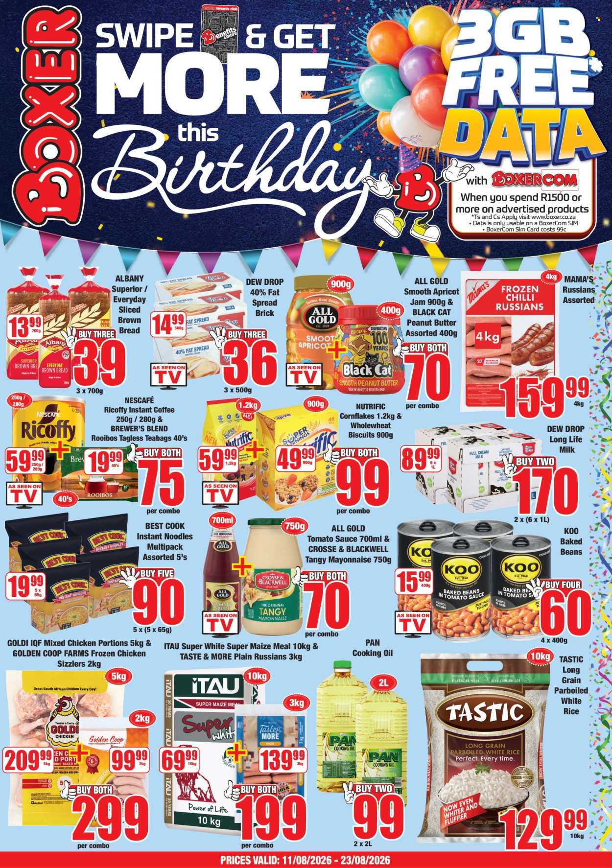 Boxer specials - 11/08/2026 - 23/08/2026. Page 1