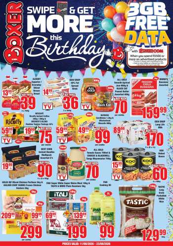 Boxer catalogue  - 11/08/2026 - 23/08/2026.