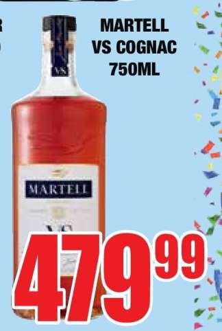 Martell VS Cognac 750ml