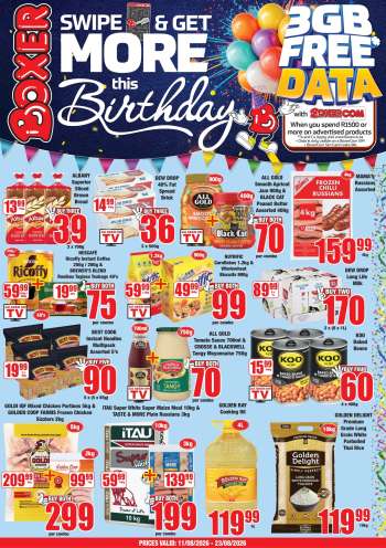 Boxer catalogue  - 11/08/2026 - 23/08/2026.