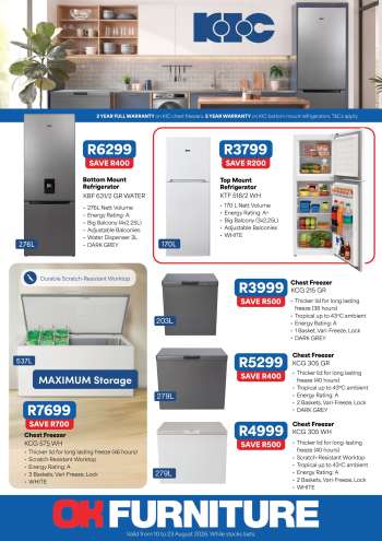 OK Furniture catalogue  - 10/08/2026 - 23/08/2026.