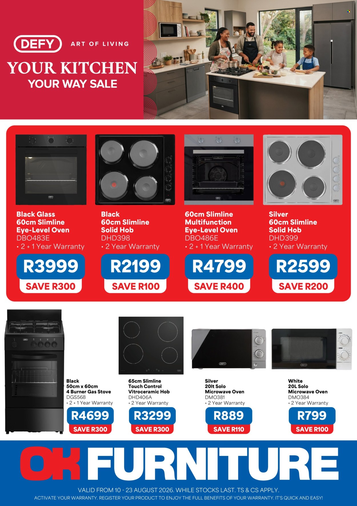OK Furniture specials - 10/08/2026 - 23/08/2026. Page 1