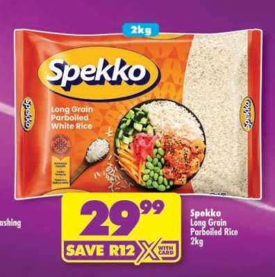 Spekko Long Grain Parboiled Rice-2Kg