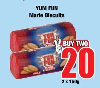 YUM FUN Marie Biscuits