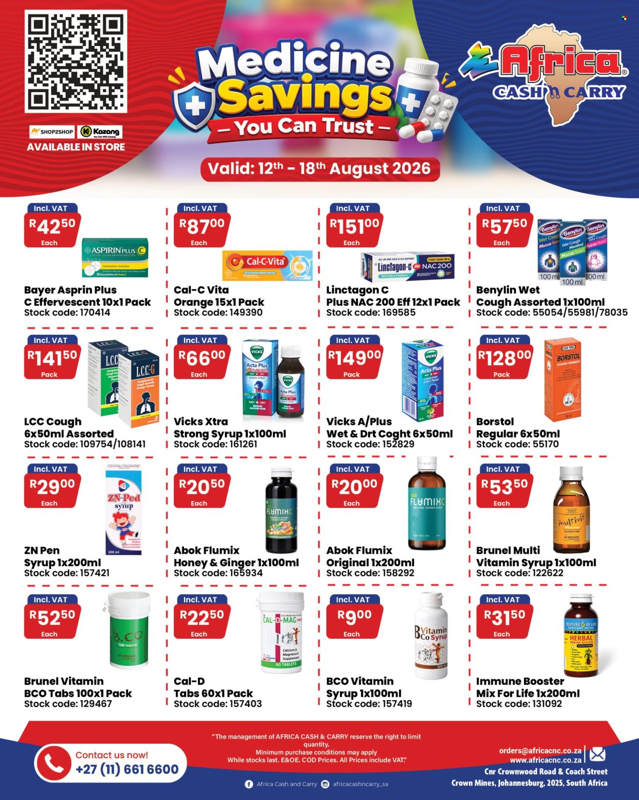 Africa Cash & Carry specials - 12/08/2026 - 18/08/2026. Page 1