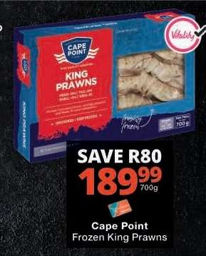 Cape Point Frozen King Prawns