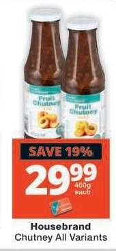 Housebrand Chutney All Variants