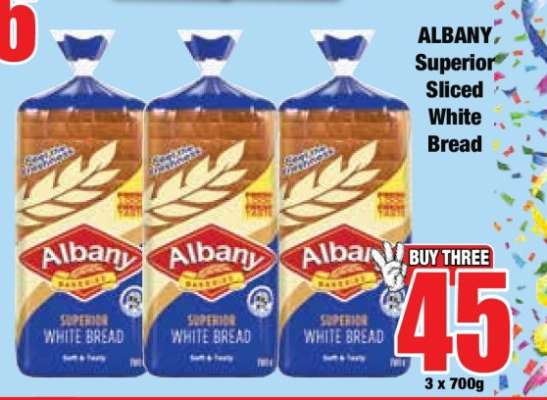 ALBANY Superior Sliced White Bread