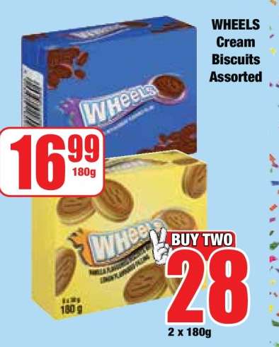 WHEELS Cream Biscuits Assorted