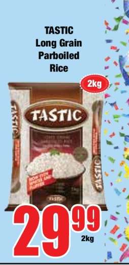 Tastic Long Grain Parboiled Rice