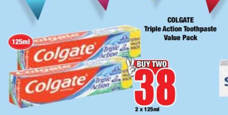 Colgate Triple Action Toothpaste Value Pack