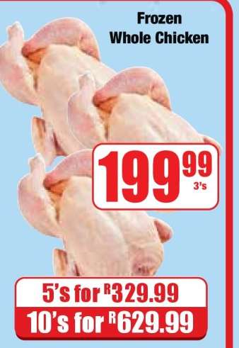 Frozen Whole Chicken