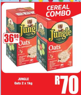 JUNGLE Oats 2 x 1kg