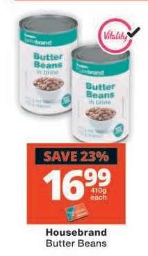 Housebrand Butter Beans
