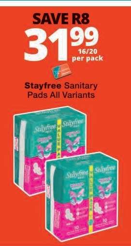 Stayfree Sanitary Pads All Variants