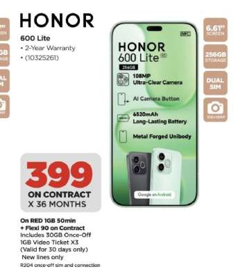 HONOR 600 Lite