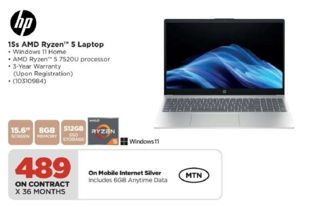 HP 15s AMD Ryzen 5 Laptop