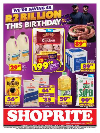 Shoprite catalogue  - 11/08/2026 - 23/08/2026.