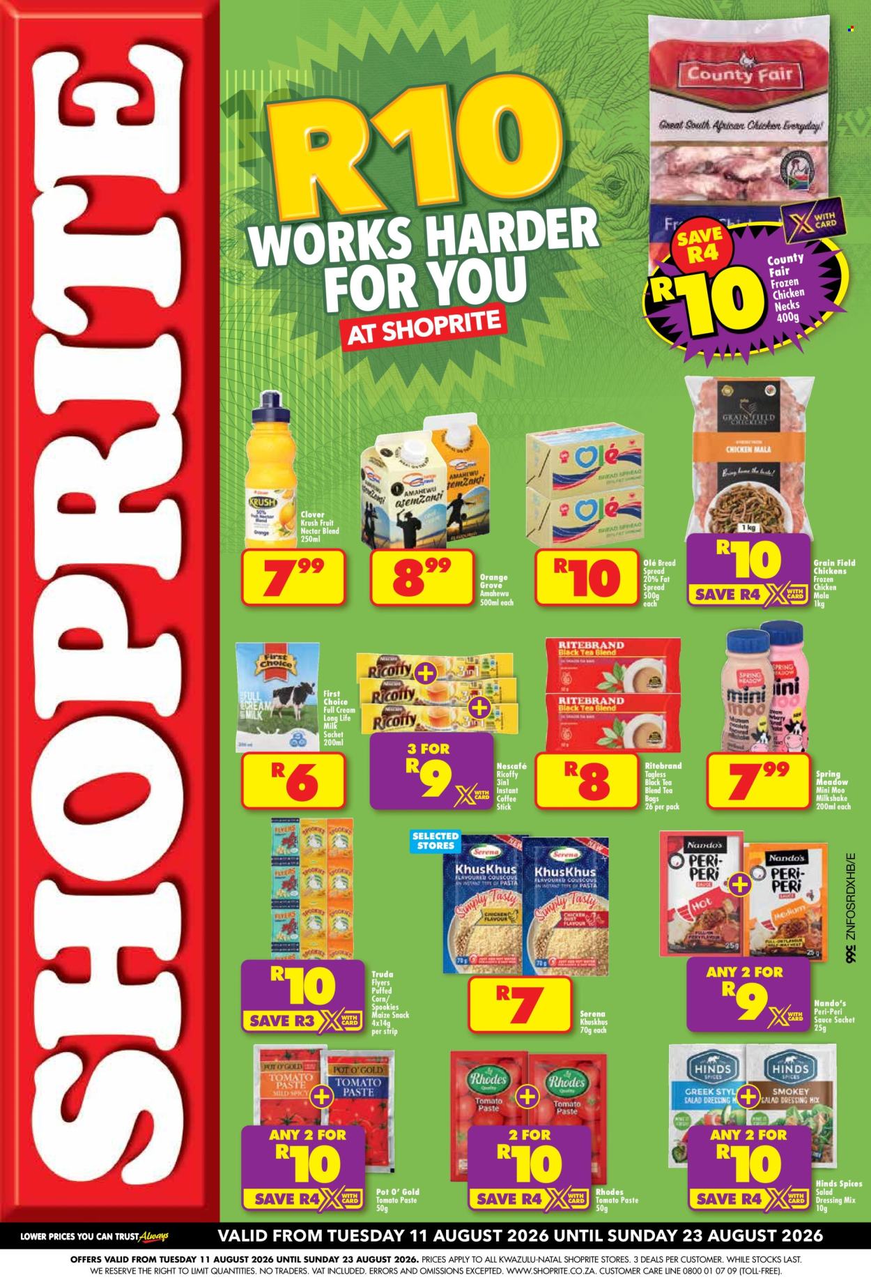 Shoprite specials - 11/08/2026 - 23/08/2026. Page 1