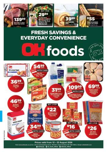 OK Foods catalogue  - 12/08/2026 - 23/08/2026.